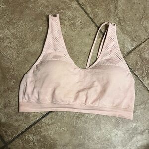 Just Be Light Pink Sports Bra